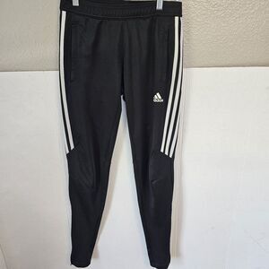 adidas Climacool Jogging Track Pants Size XS Black White Stripes Athleisure Q325